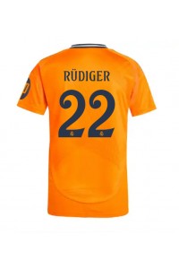 Real Madrid Antonio Rudiger #22 Fotballdrakt Borte Klær 2024-25 Korte ermer